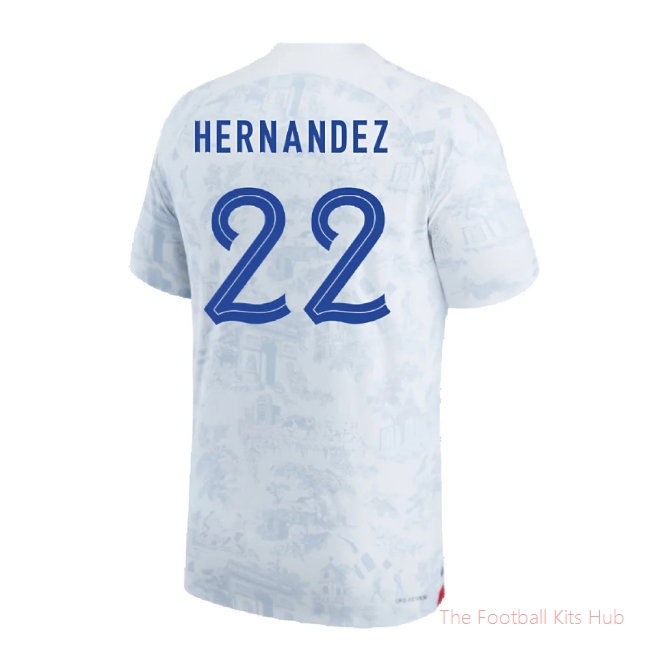 2022-2023 France Match ADV Dri-Fit Away Shirt (Hernandez 22)-unisoccer store